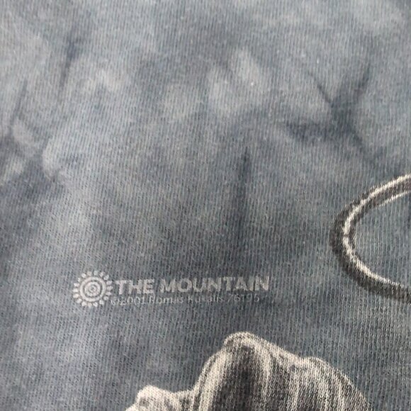 Vintage The Mountain 2001 Grey Tie Dye Dragon Shirt Men Size Large - Picture 2 of 7